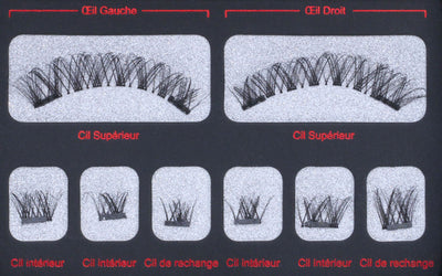 Coffret Faux Cils Magnétiques Volume Russe